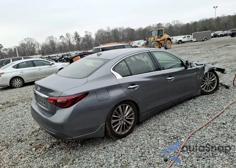 2018 Infiniti Q50 3.0T Luxe z USA, uszkodzony, nr VIN JN1EV7AR5JM431525